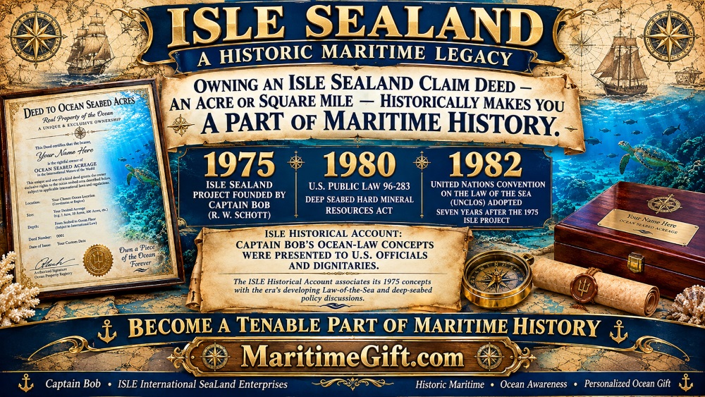ISLE SeaLand Historicval Maritime Legal background supporting ISLE claim 1975